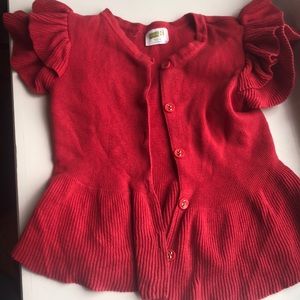 Red junior sweater